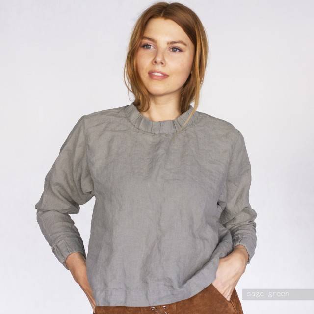 LINEN TOP  sweatshirt